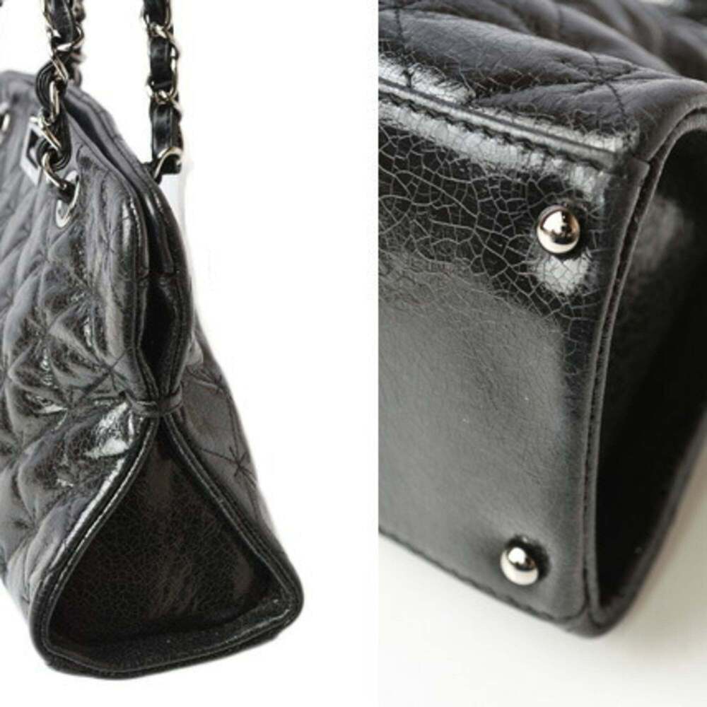 CHANEL Black Leather Tote Bag - Picture 3 of 13